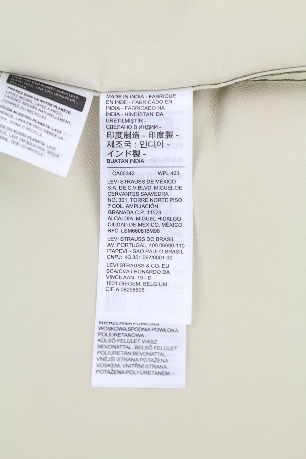 LEVI'S Men's Jacket M Mid-Length Water Repellent Hooded Blue Drawstring Coat