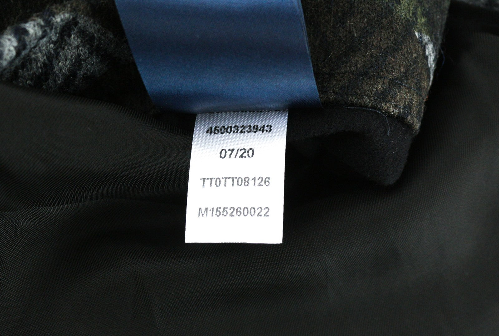 TOMMY HILFIGER Men's Coat ~M Wool Blend Herringbone Camo Single Breasted