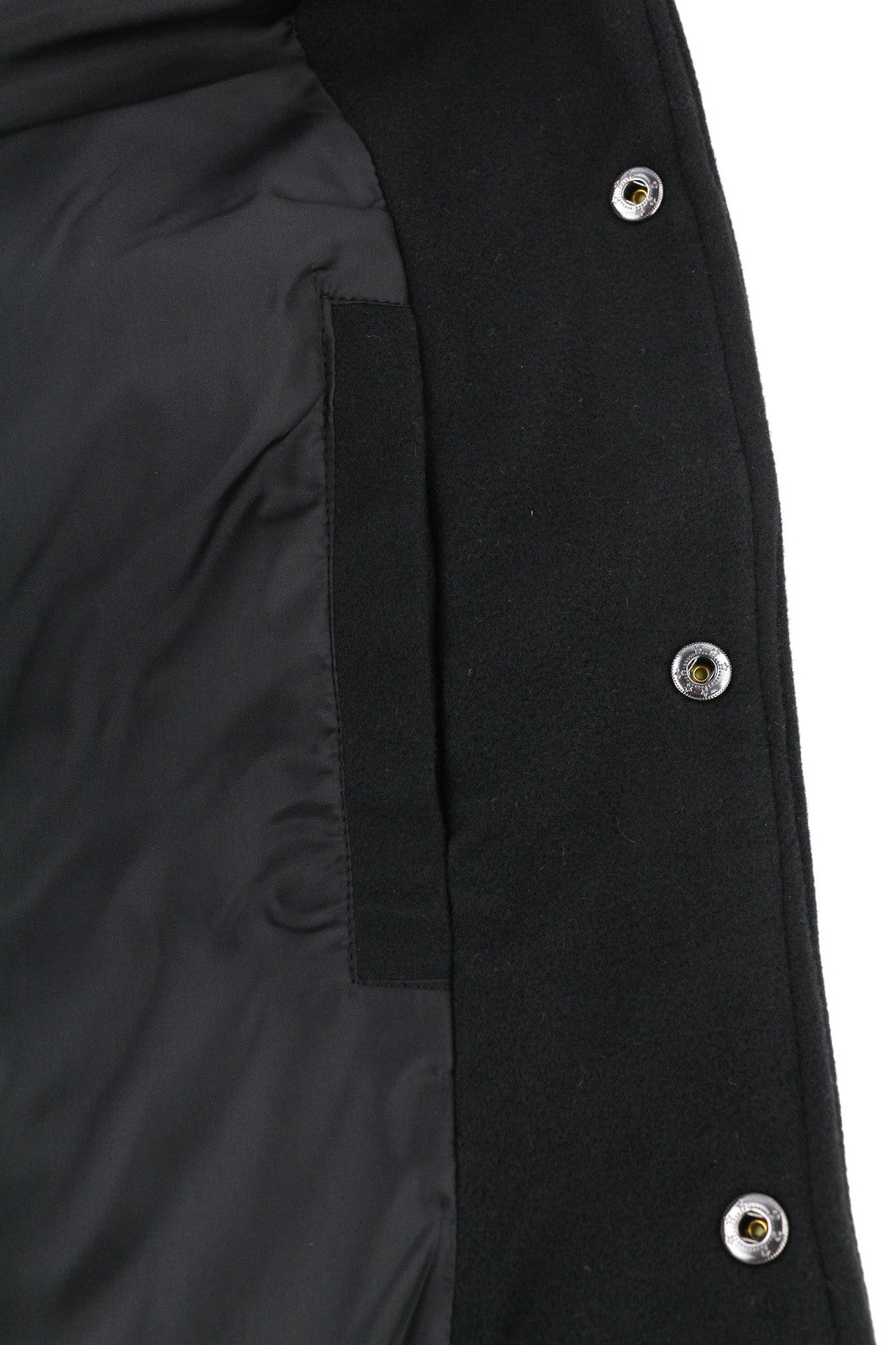 TRUE RELIGION Men's Jacket L Black Varsity Bomber Two Tone Hooded Logo