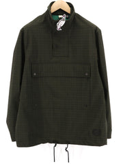 TED BAKER MMP Dafen Men's Jacket ~M Green Anorak Drawstring High Neck Check