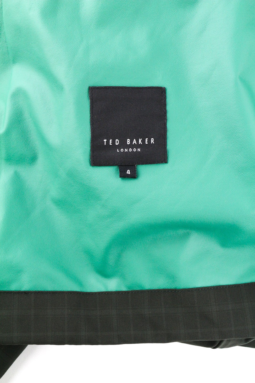 TED BAKER MMP Dafen Men's Jacket ~L Black Anorak Drawstring Check High Neck