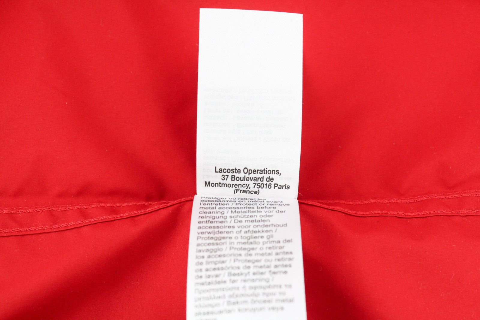 LACOSTE Sport Men's Jacket L/XL Lightweight Mid-Length Hooded Water Repel