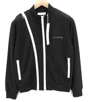 RICHMOND Women's Sweatshirt S Black Mesh Zip Track Top High Neck Pockets