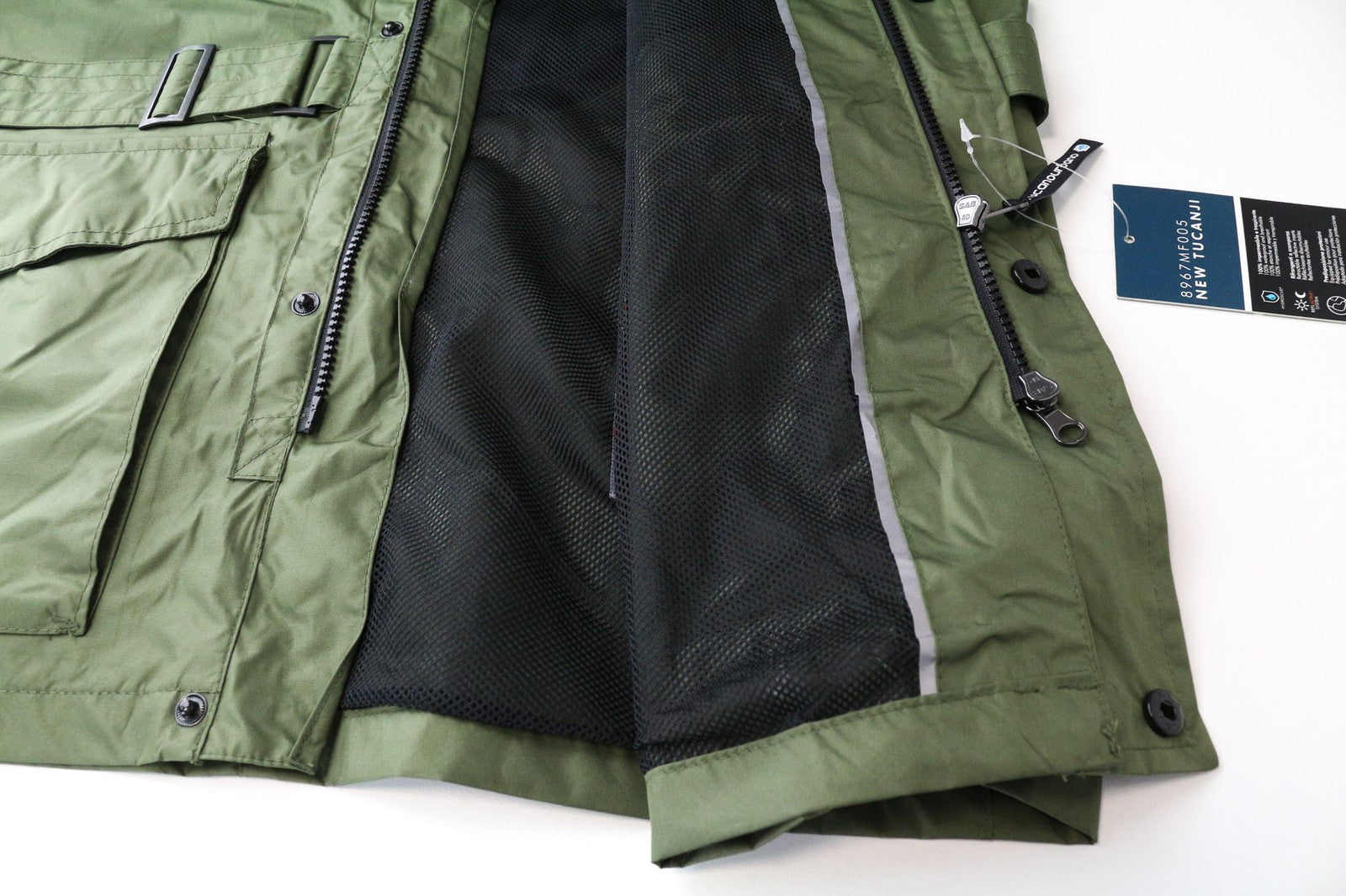 TUCANO URBANO New Tucanji L Men Jacket Green Waterproof Windbreaker Moto