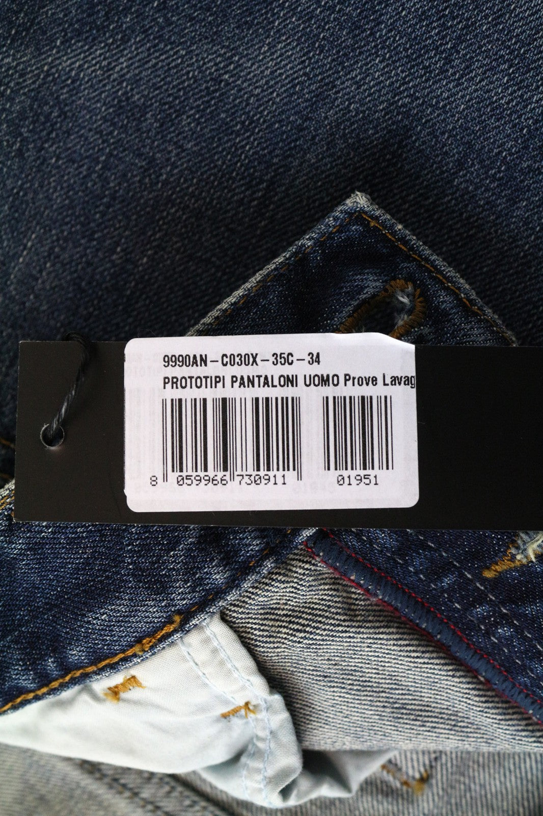 DIESEL Marhky 084XD Men's Slim Jeans W34/L32 Skinny Ripped Stretch Denim Blue