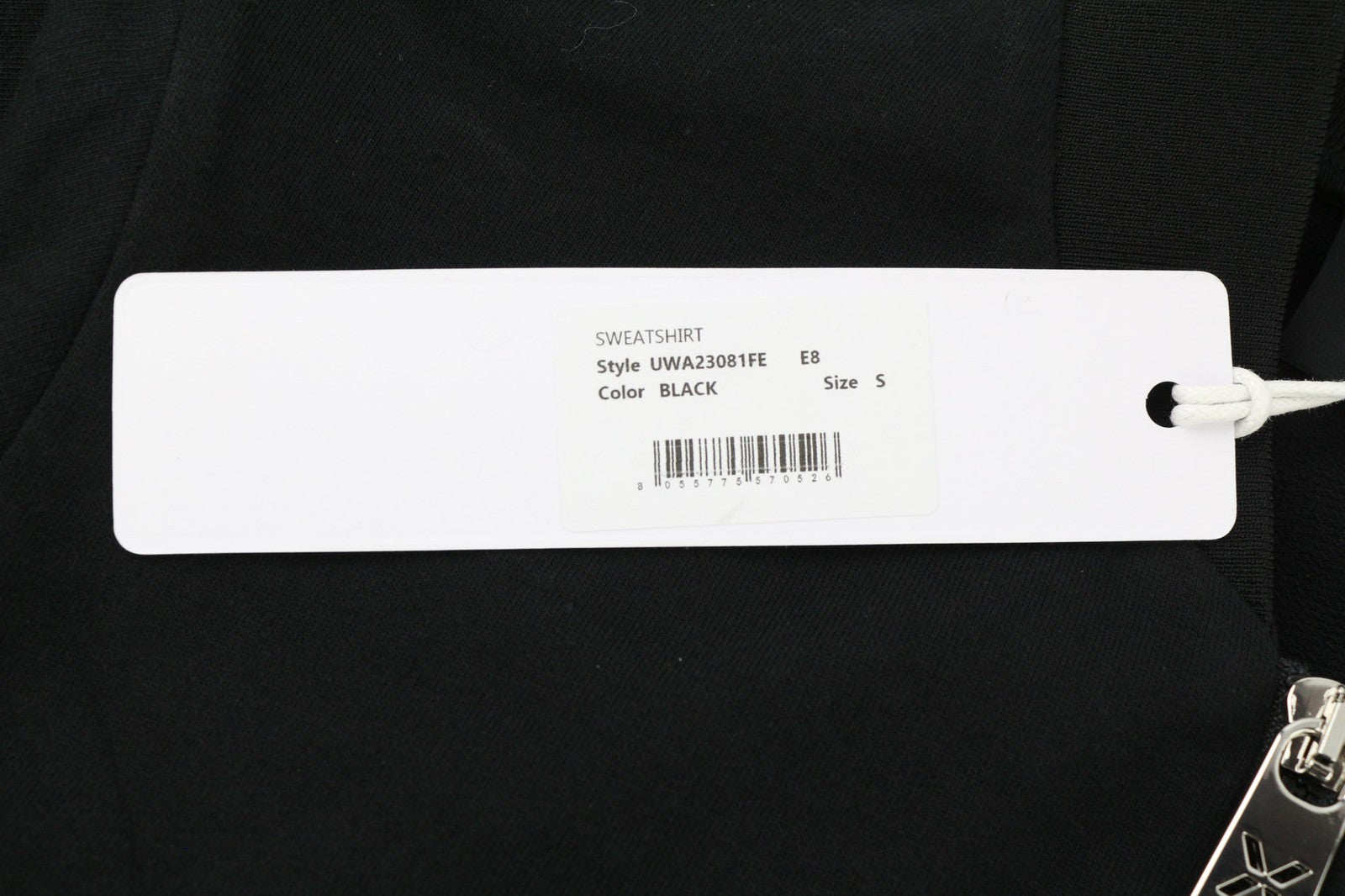 JOHN RICHMOND Women's Sweatshirt S Black Zipped Bomber Logo Pullover Casual