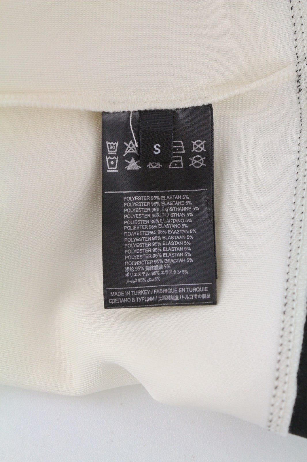 RICHMOND Women's Ivory Jumper S Cropped Pullover Mock Neck Metal Logo Detail