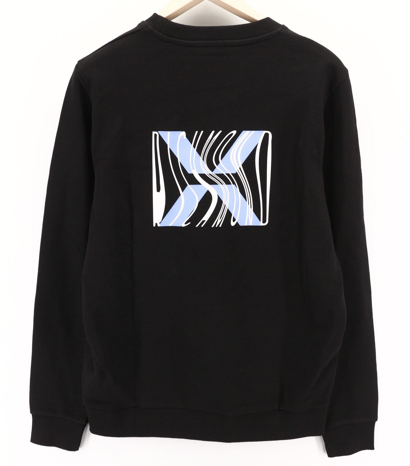 RICHMOND Men's Sweatshirt S Black Crew Pullover Casual Logo Everyday Wear