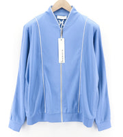 RICHMOND Men's Sweatshirt M Blue Zip Bomber Track Top Pockets All Seasons