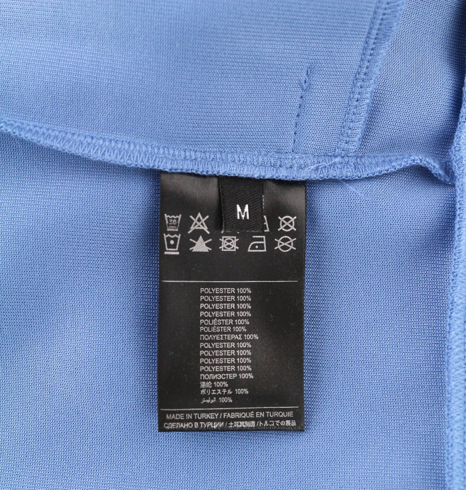 RICHMOND Men's Sweatshirt M Blue Zip Bomber Track Top Pockets All Seasons