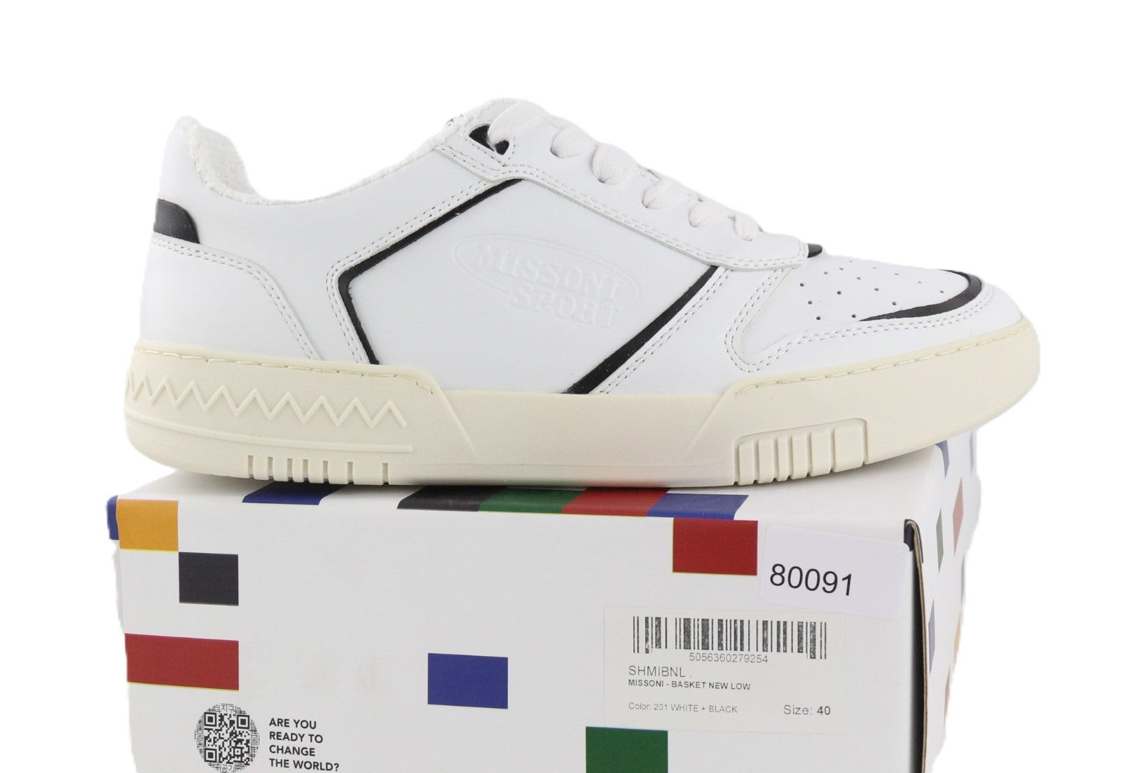 ACBC X MISSONI SHMIBNL Basket Unisex Sneakers EU40 Black Detail Sport Shoes