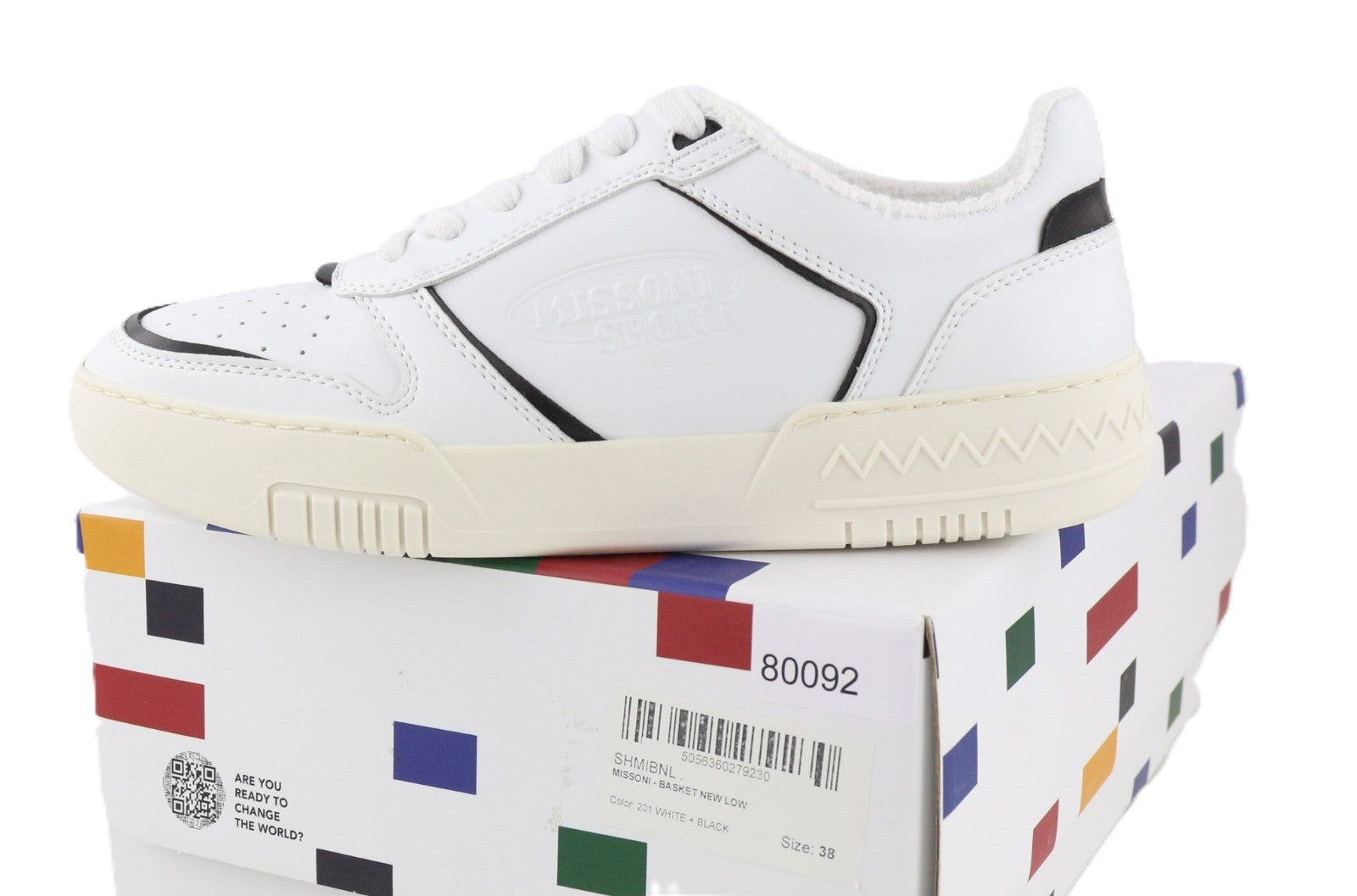 ACBC X MISSONI SHMIBNL Basket Unisex Sneakers EU38 Black Sport Low Trainer