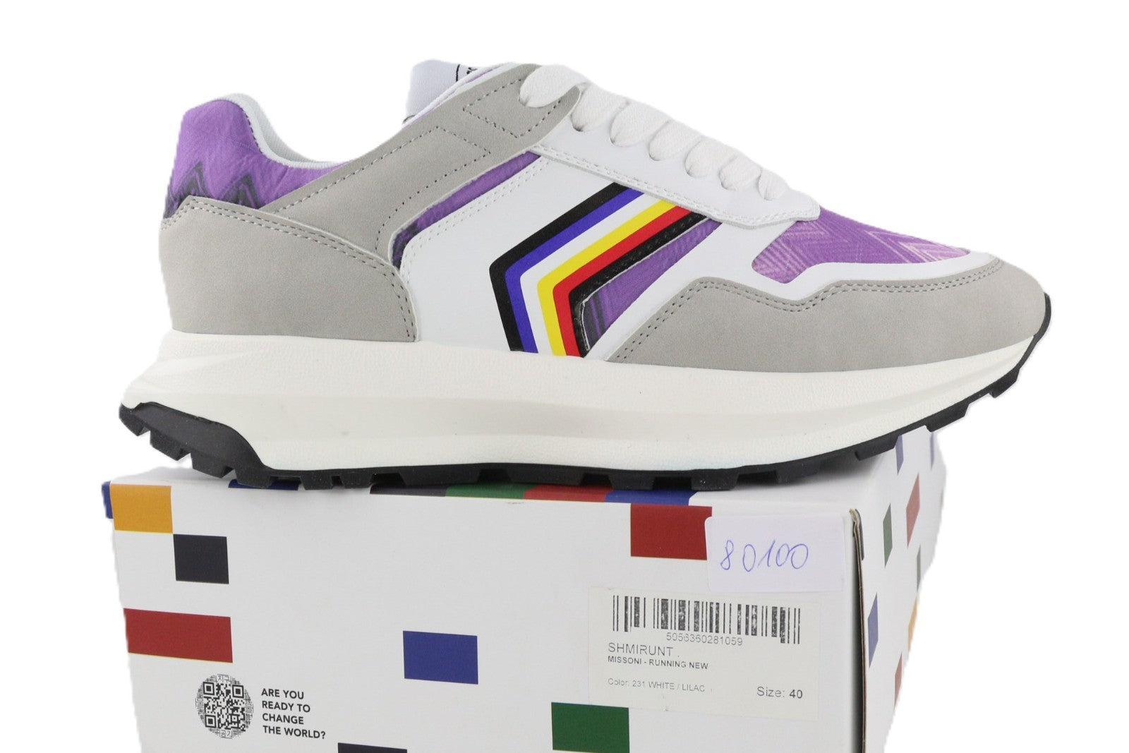 ACBC X MISSONI SHMIRUNT Running Unisex Sneakers EU40 Eco Sport Trainer Low