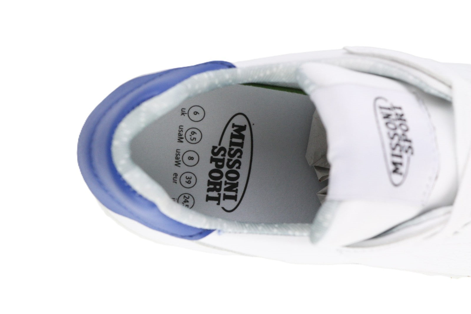 ACBC X MISSONI SHMISCAS Cassetta MS Unisex Sneakers EU39 White Blue Detail