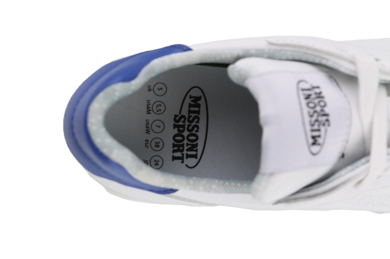 ACBC X MISSONI SHMISCAS Cassetta MS Unisex  Sneakers EU38 White Blue Sport