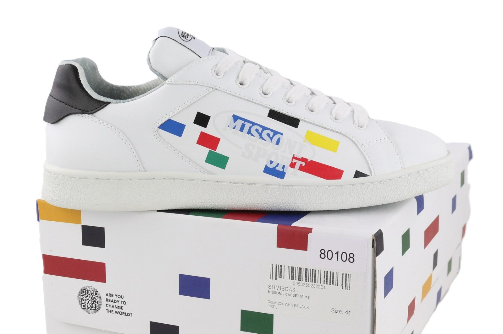 ACBC X MISSONI SHMISCAS Cassetta MS Unisex Sneakers EU41 Black Pixel Lace
