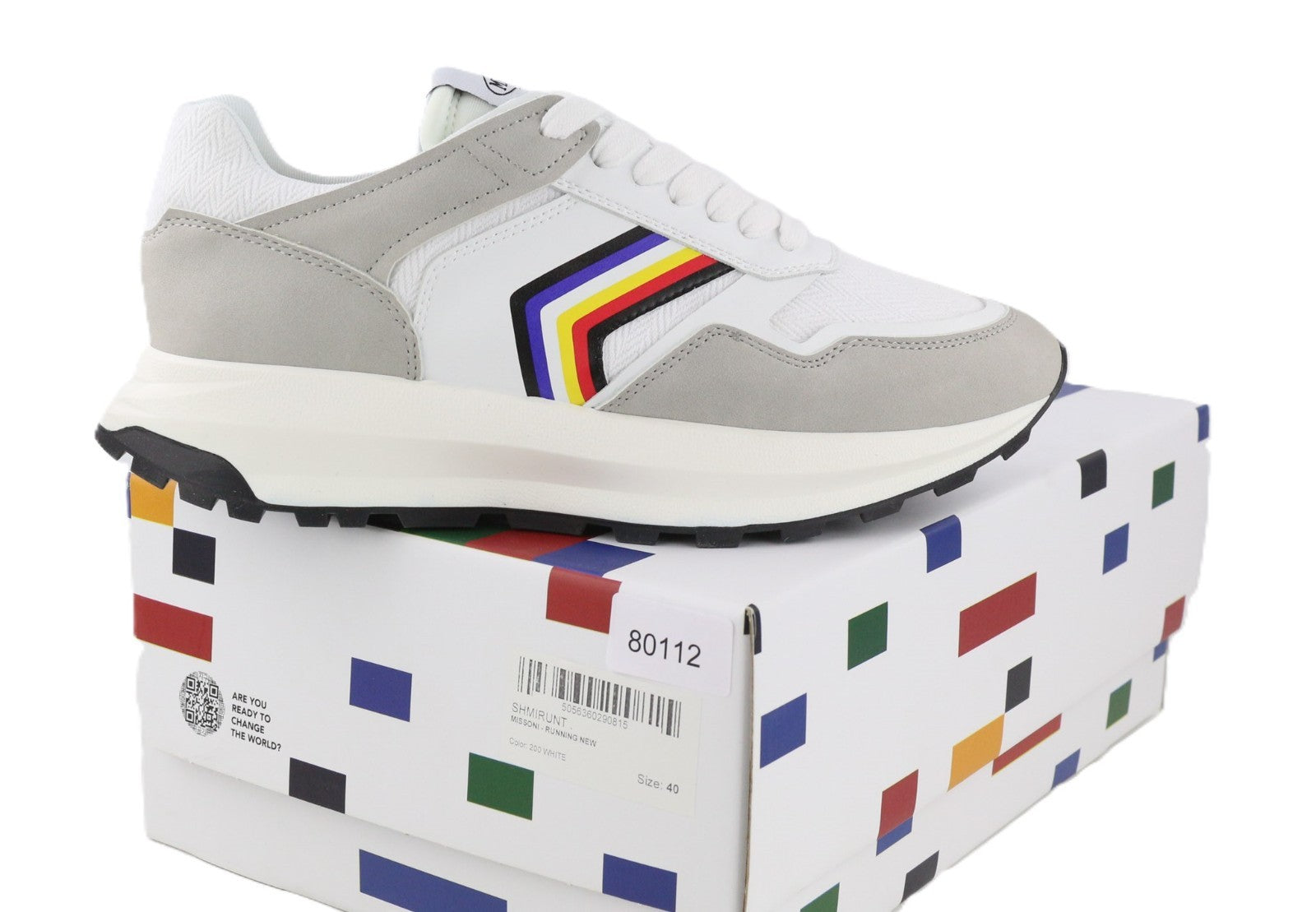 ACBC X MISSONI SHMIRUNT Running Unisex Sneakers EU40 Zig Zag Print Low