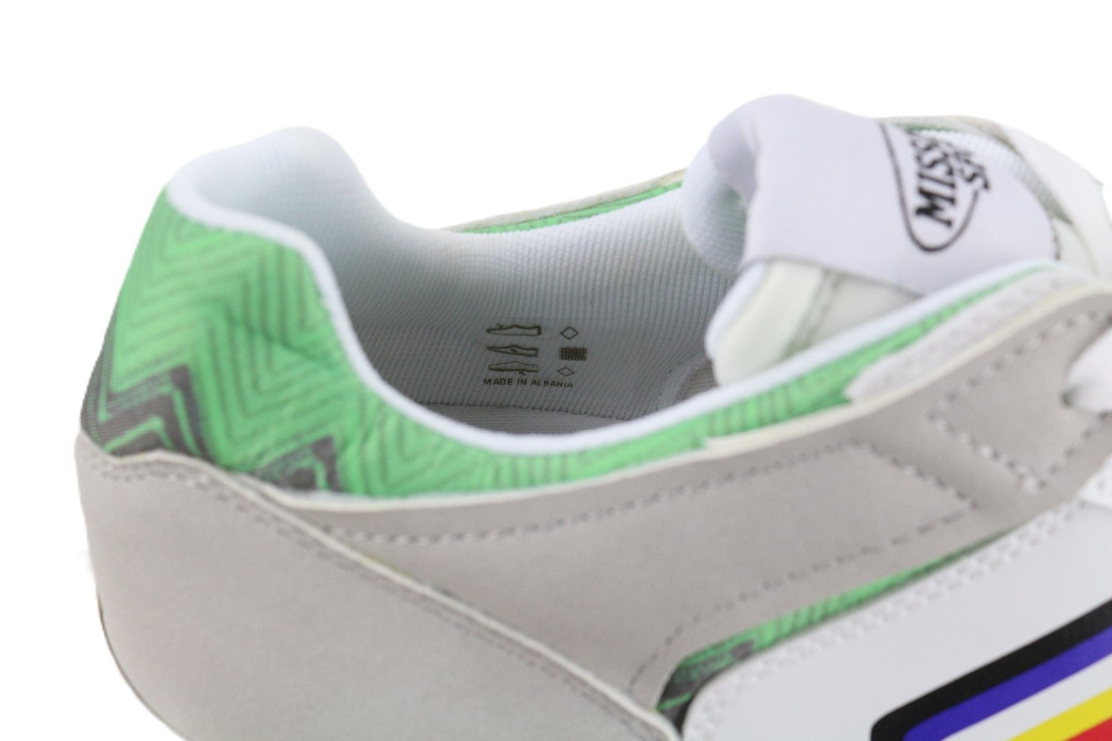 ACBC X MISSONI SHMIRUNT bėgimo sportbačiai su žaliomis detalėmis, žemakulniai bateliai, 38 dydis 