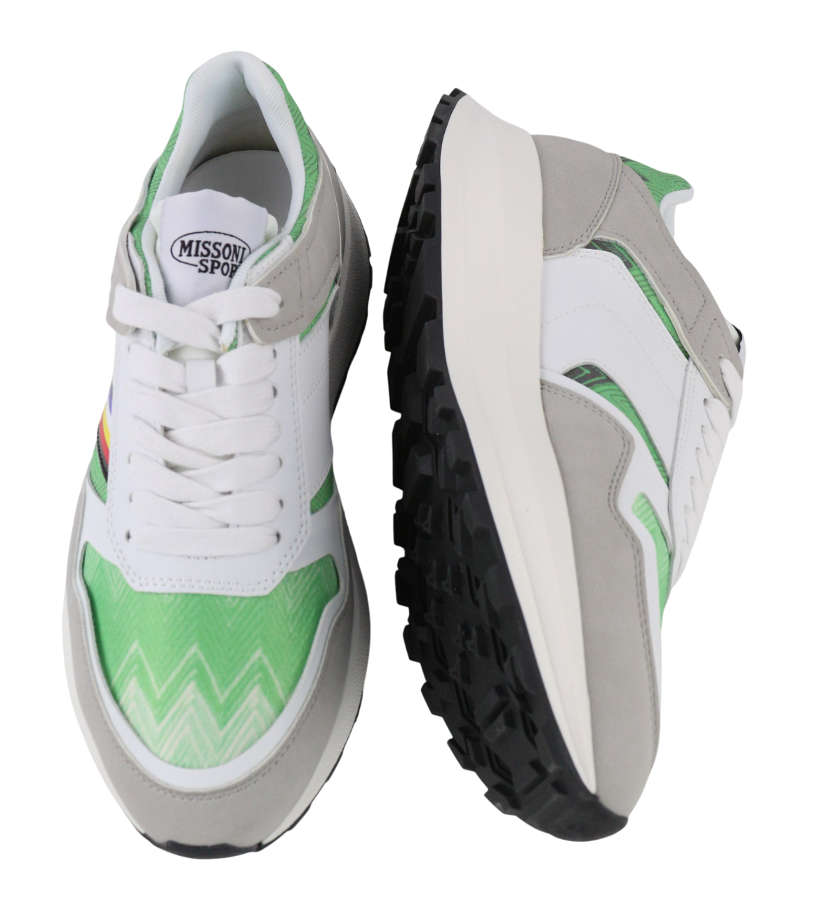 ACBC X MISSONI SHMIRUNT Running Unisex Sneakers EU38 ZigZag Lace Sport Print