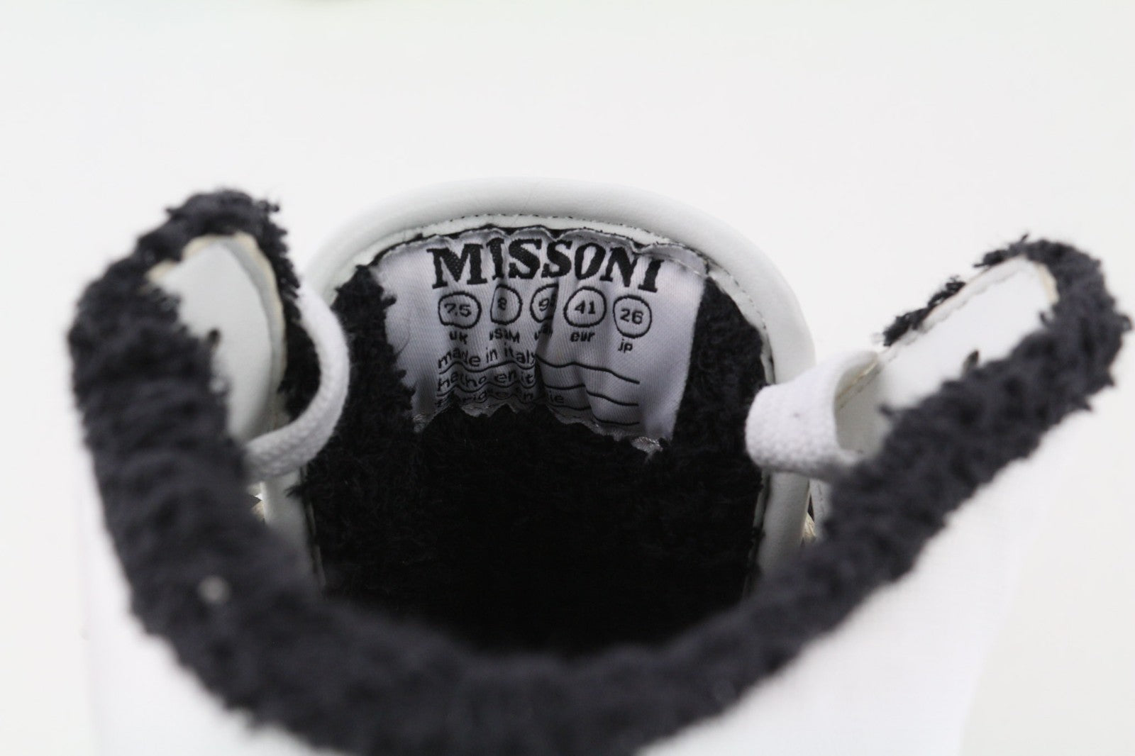 ACBC X MISSONI SHMISBH Basket High Unisex Sneakers EU41 Mid Printed Laces