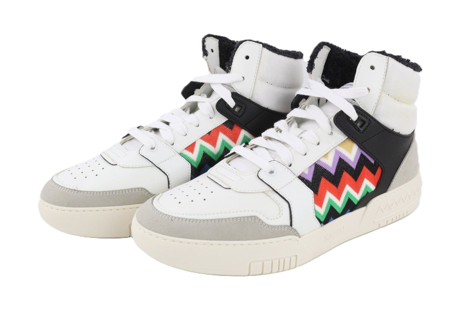 ACBC X MISSONI SHMISBH Basket High Unisex Sneakers EU41 Mid Printed Laces