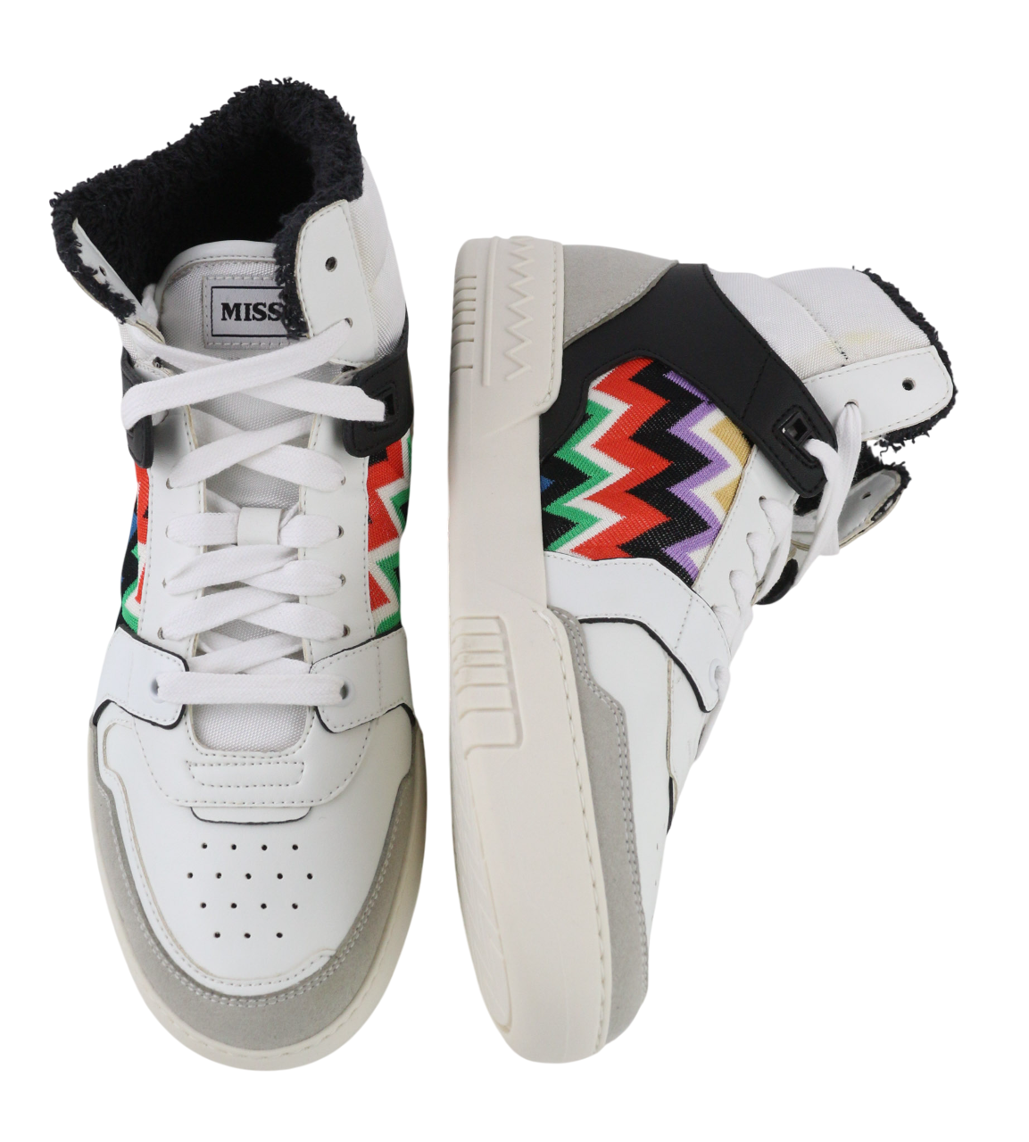 ACBC X MISSONI SHMISBH Basket High Unisex Sneakers EU41 Mid Printed Laces