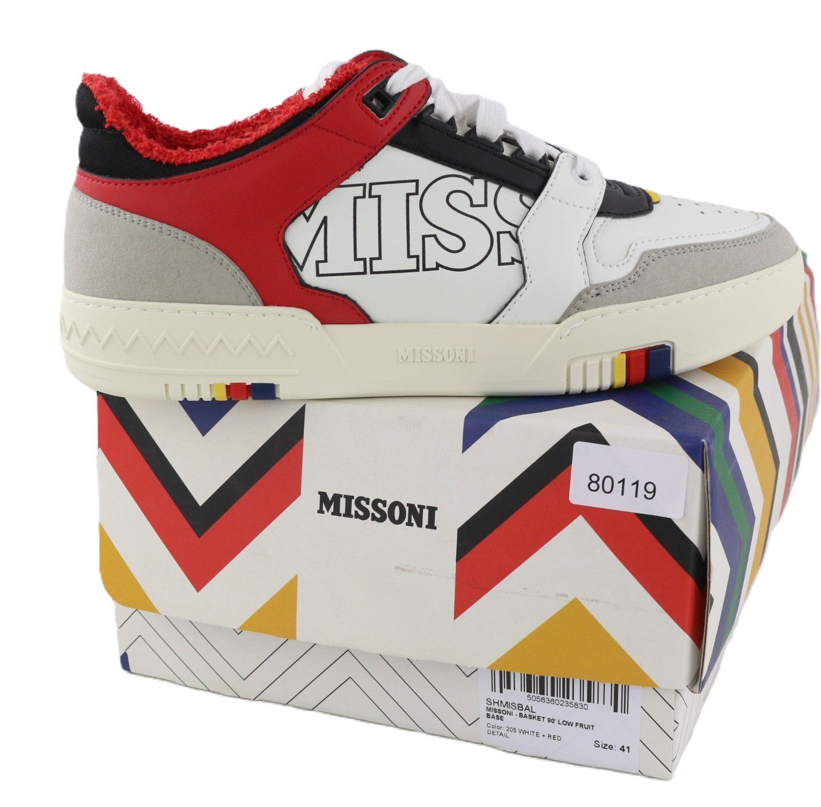 ACBC X MISSONI SHMISBAL Basket 90' Unisex Sneakers EU41 Laced Multi Base