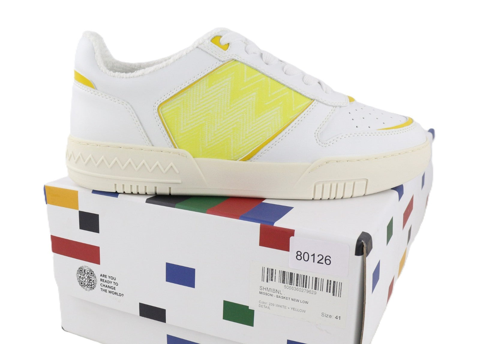 ACBC X MISSONI SHMIBNL Basket Unisex Sneakers EU41 Coated Fabric Trainer