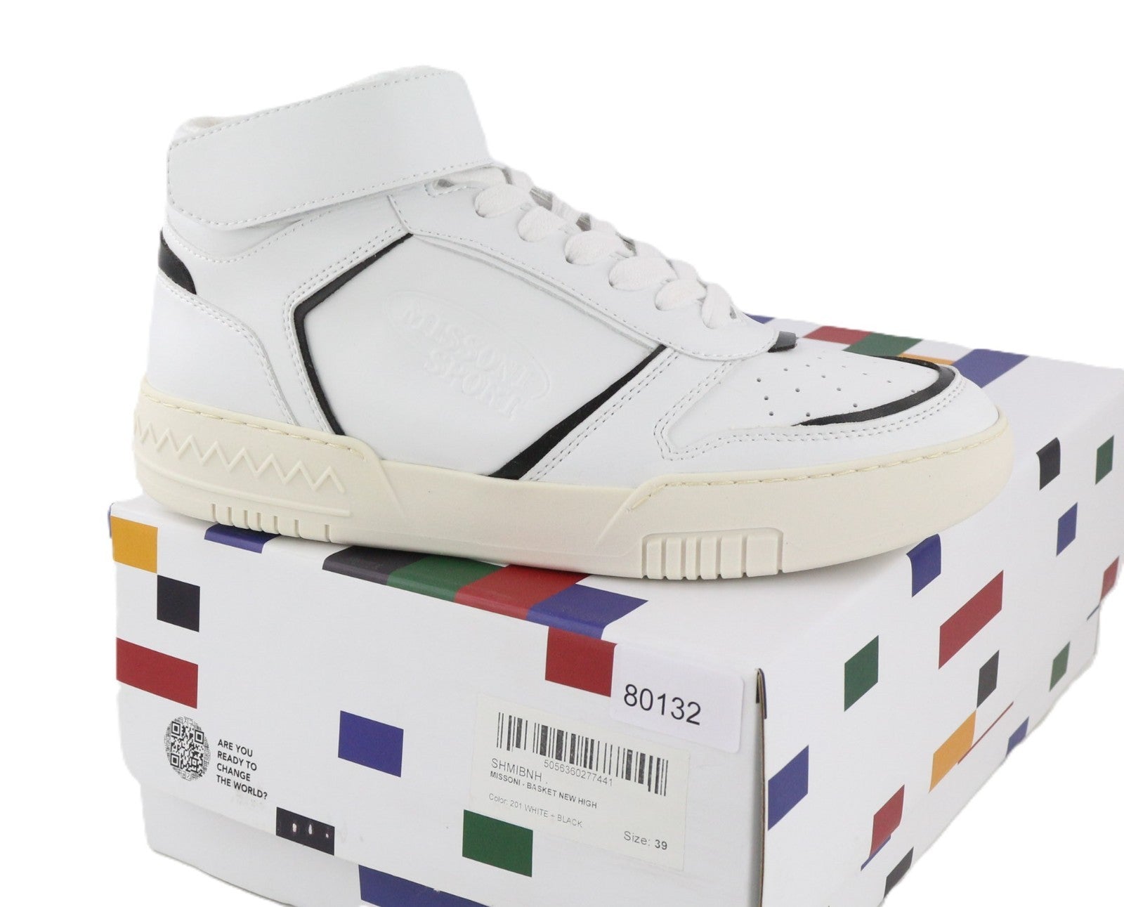 ACBC X MISSONI SHMIBNH Basket High Unisex Sneakers EU39 Rubber Sole Cleated