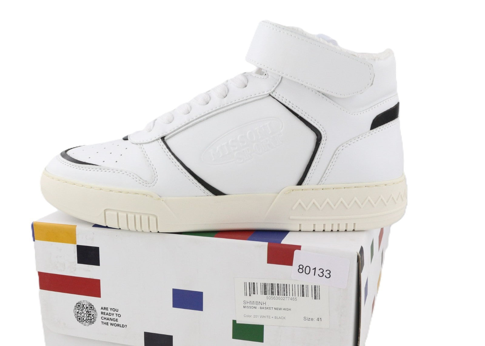 ACBC X MISSONI SHMIBNH Basket High Unisex Sneakers EU41 Rubber Cleated Sole