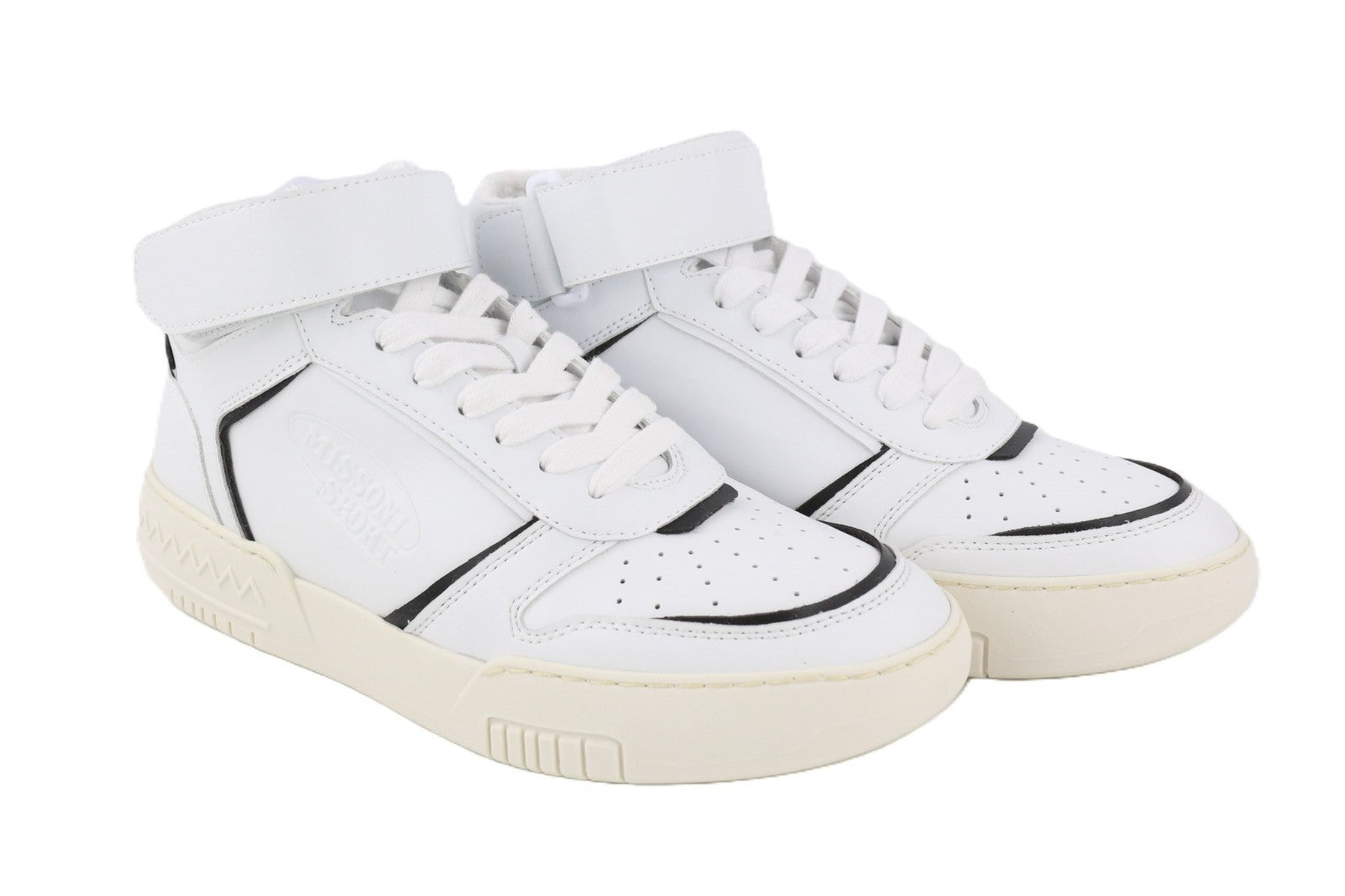 ACBC X MISSONI SHMIBNH Unisex High Basket Sneakers EU40 Cleated Rubber Sole