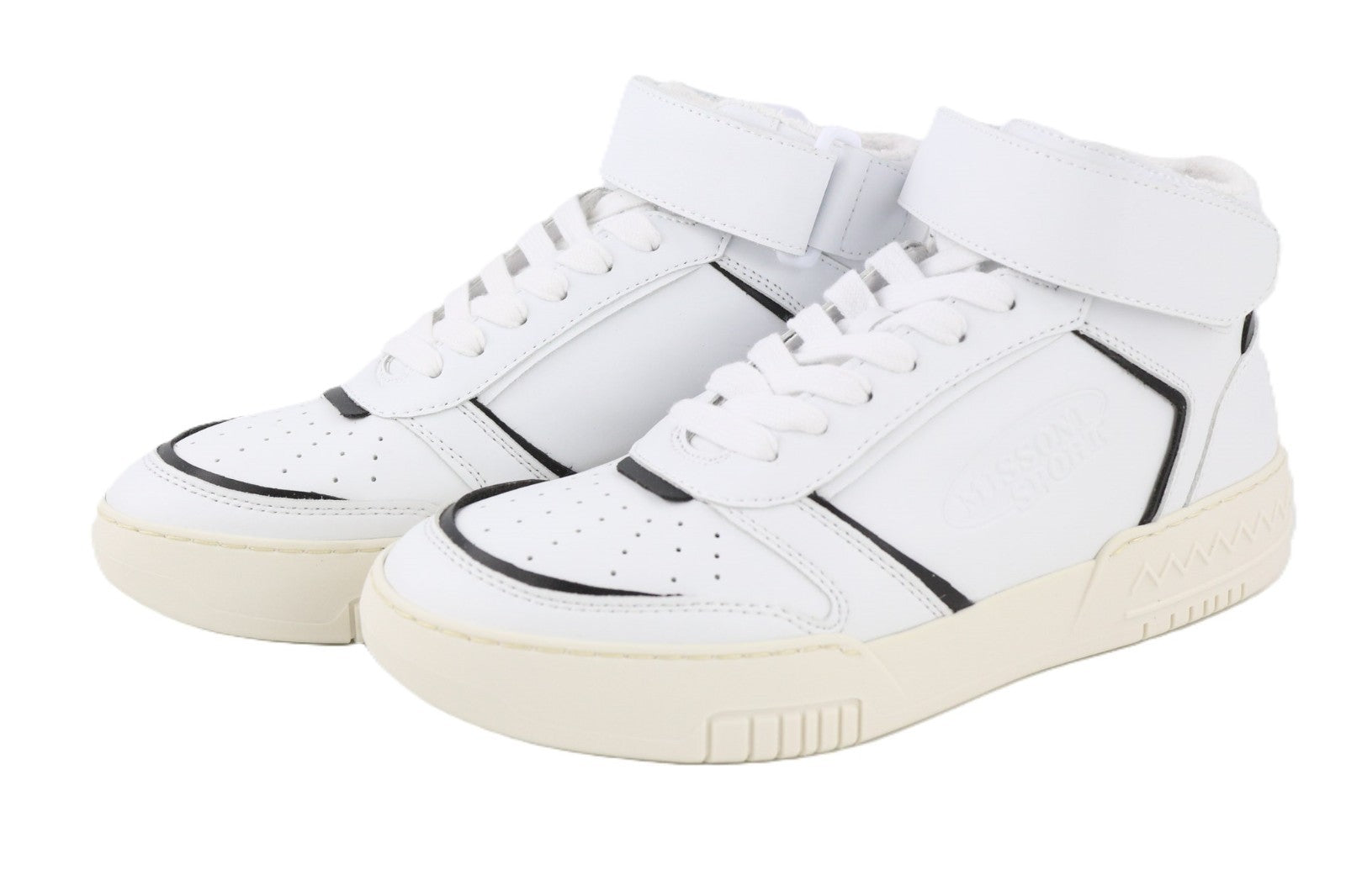 ACBC X MISSONI SHMIBNH Unisex High Basket Sneakers EU40 Cleated Rubber Sole