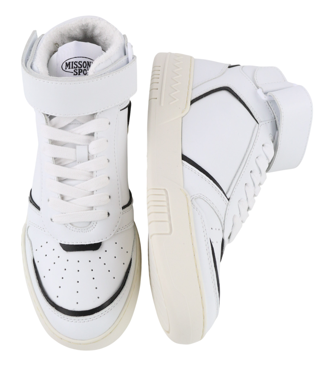 ACBC X MISSONI SHMIBNH Unisex High Basket Sneakers EU38 Rubber Sole Modern Look