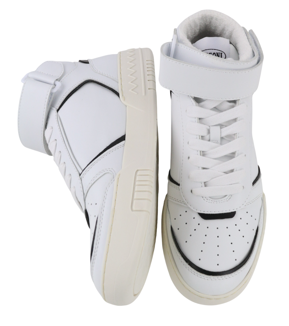 ACBC X MISSONI SHMIBNH Unisex High Basket Sneakers EU38 Rubber Sole Modern Look