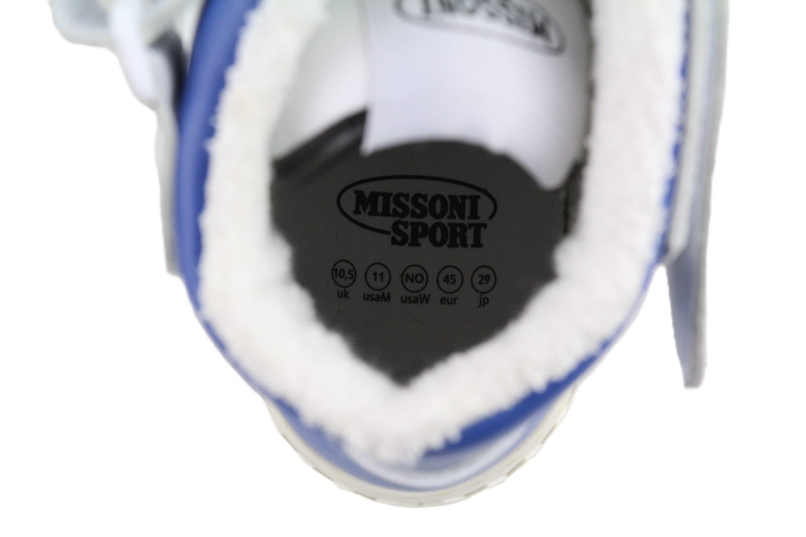 ACBC X MISSONI SHMIBNH Unisex High Basket Sneakers EU45 TwoTone Round Toe