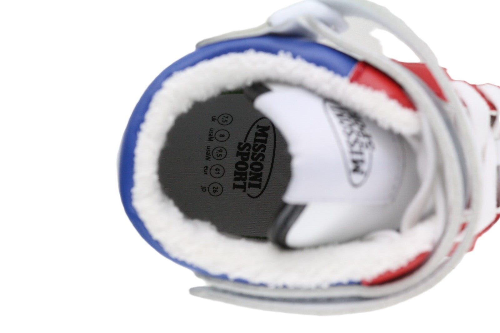 ACBC X MISSONI SHMIBNH Unisex High Basket Sneakers EU41 Lined Touch Fastener