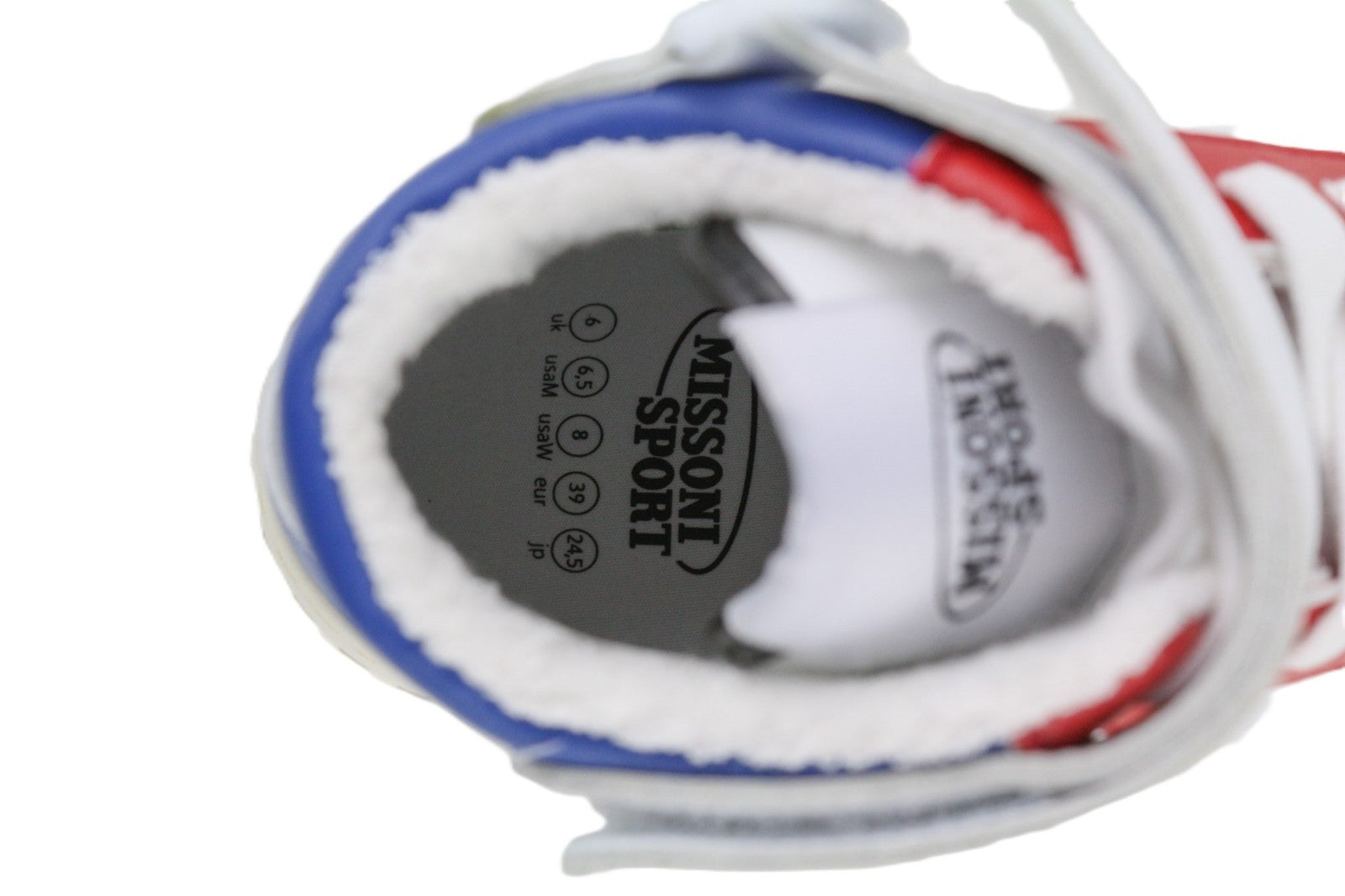 ACBC X MISSONI SHMIBNH Unisex High Basket Sneakers EU39 Lined Sport Style