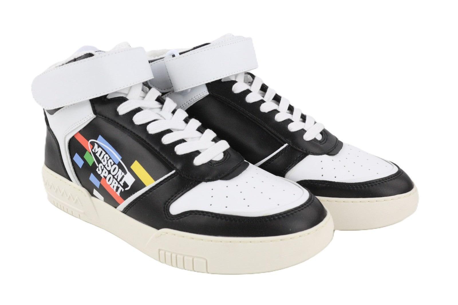 ACBC X MISSONI SHMIBNH Unisex High Basket Sneakers EU41 Logo Closure