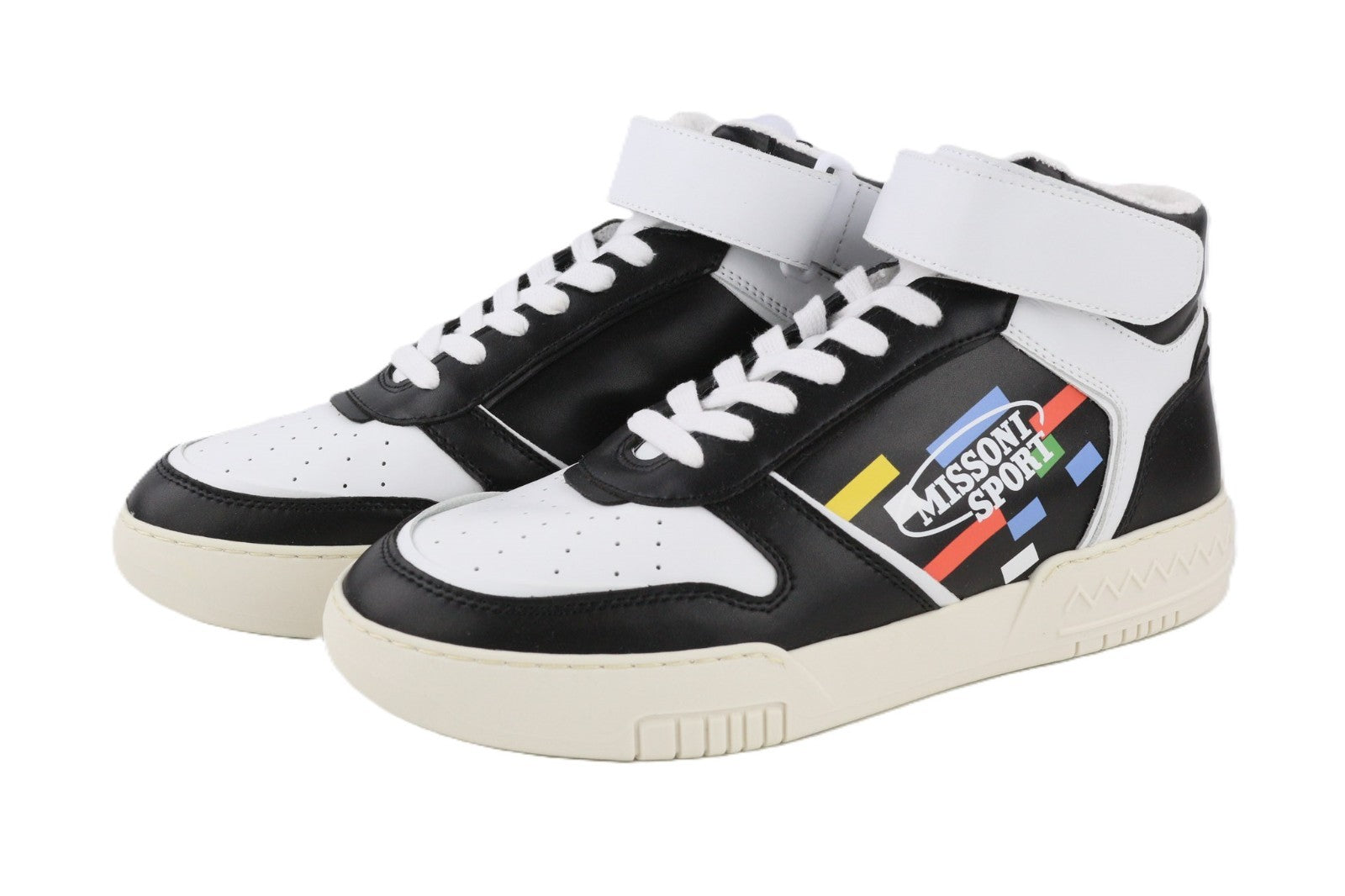 ACBC X MISSONI SHMIBNH Unisex High Basket Sneakers EU41 Logo Closure