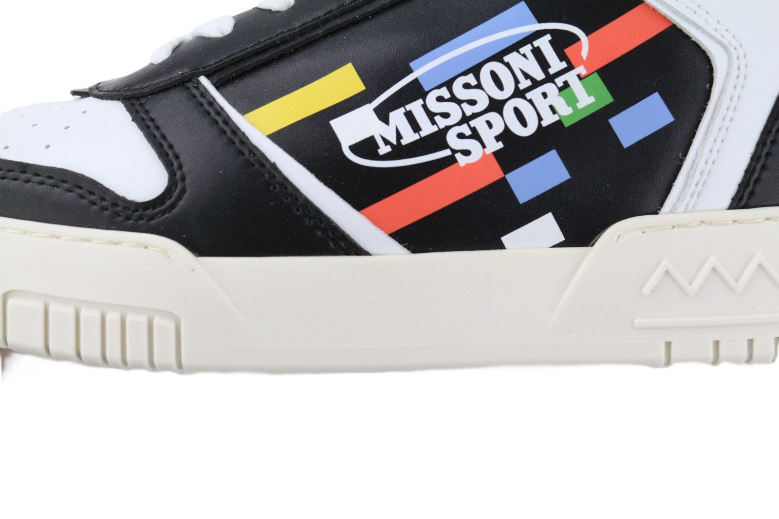 ACBC X MISSONI SHMIBNH Unisex High Basket Sneakers EU42 Coated Fabric Inside