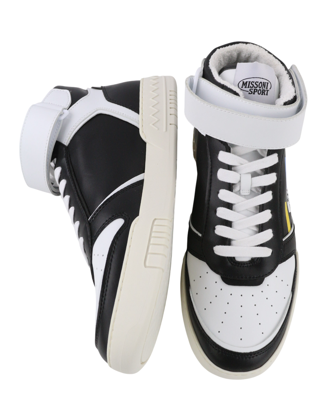 ACBC X MISSONI SHMIBNH Unisex High Basket Sneakers EU42 Coated Fabric Inside