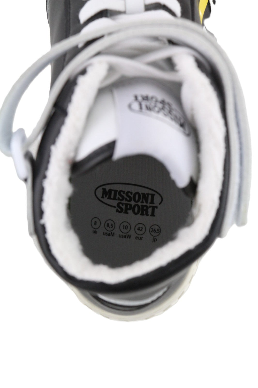 ACBC X MISSONI SHMIBNH Unisex High Basket Sneakers EU42 Coated Fabric Inside