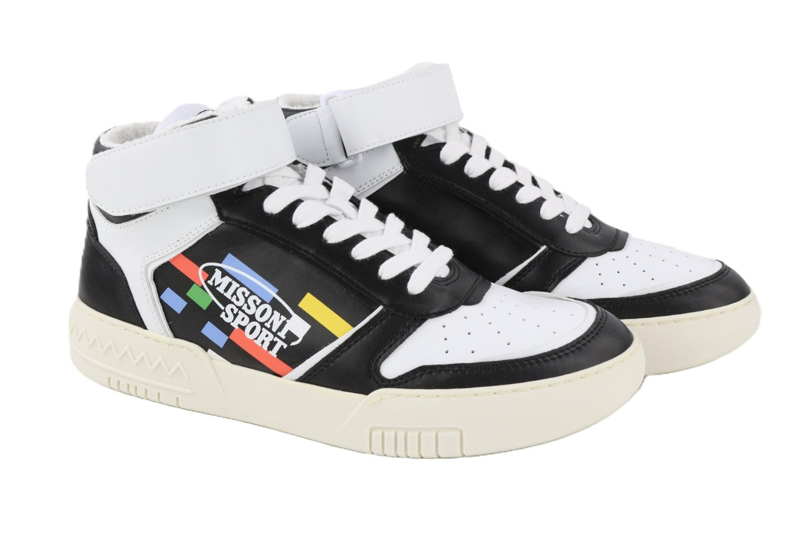 ACBC X MISSONI SHMIBNH Unisex High Basket Sneakers EU40 Fully Lined TwoTone