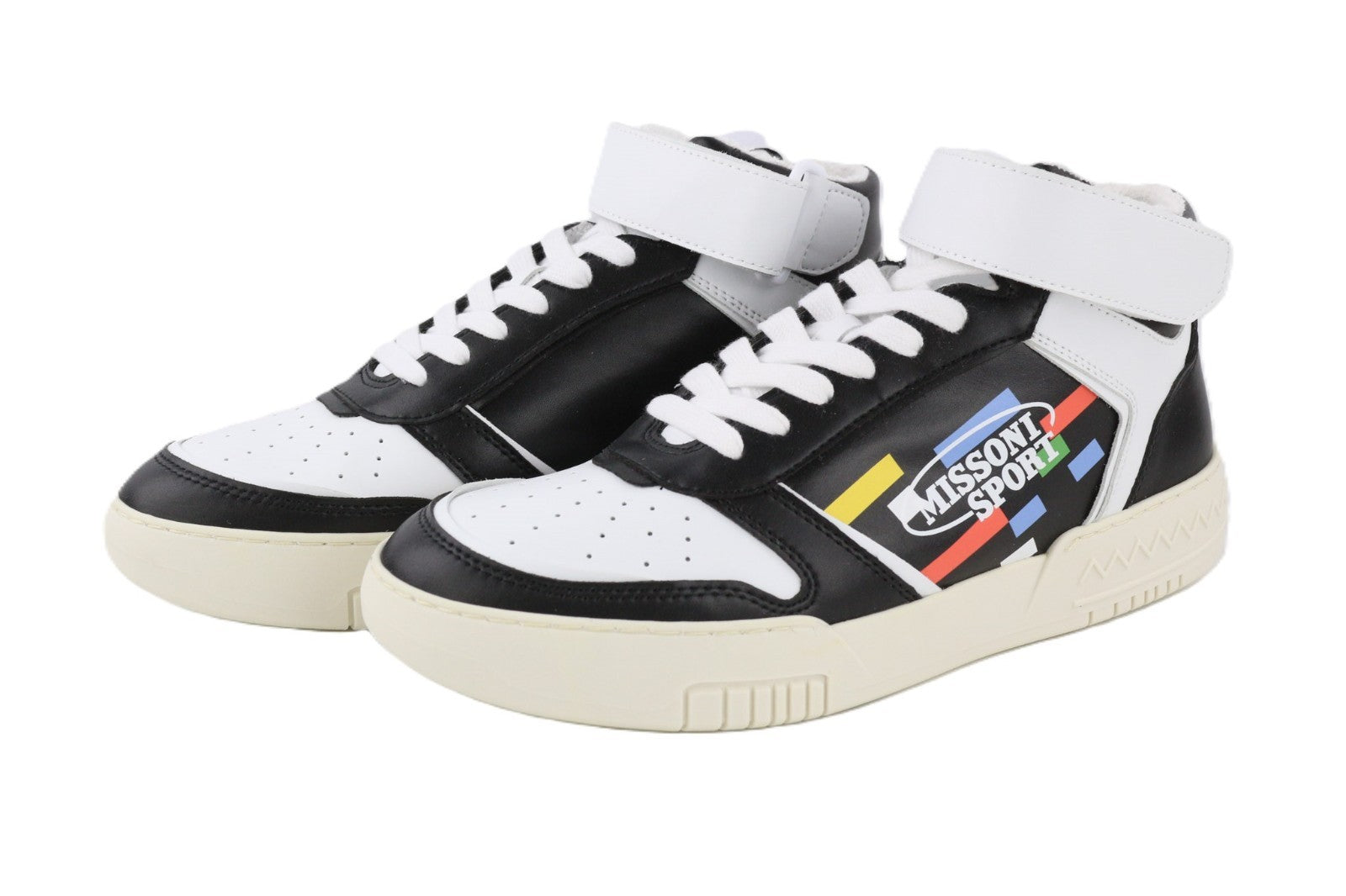 ACBC X MISSONI SHMIBNH Unisex High Basket Sneakers EU40 Fully Lined TwoTone