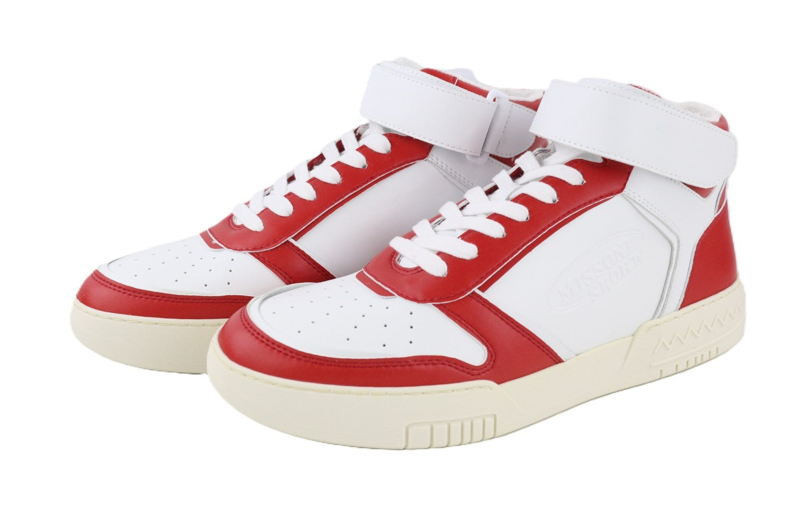 ACBC X MISSONI SHMIBNH Unisex High Basket Sneakers EU42 Logo Fabric Interior