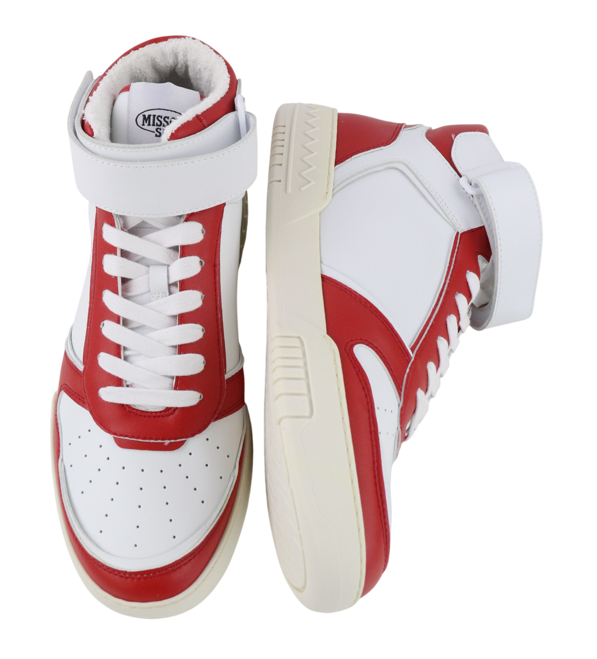 ACBC X MISSONI SHMIBNH Unisex High Basket Sneakers EU42 Logo Fabric Interior