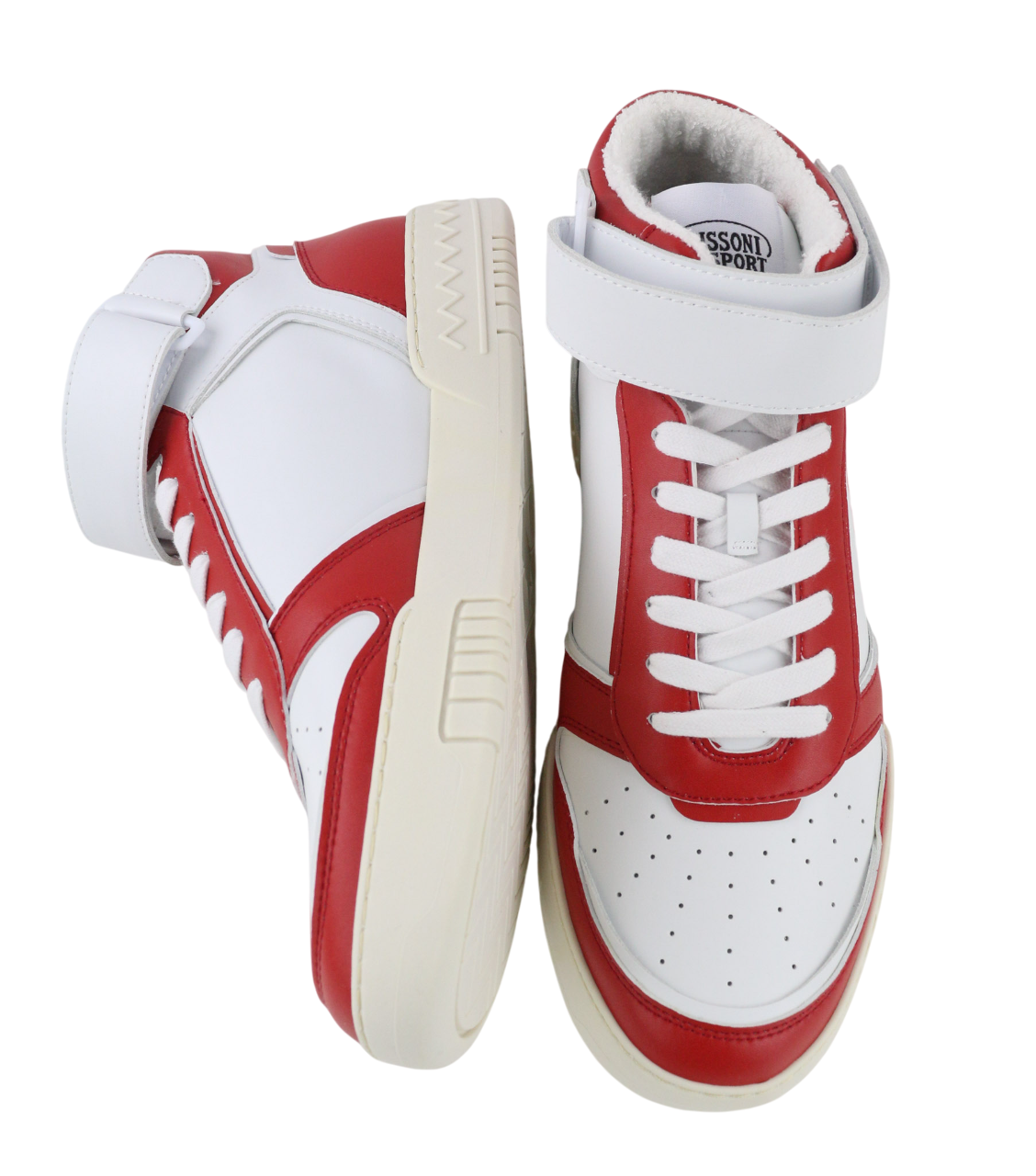 ACBC X MISSONI SHMIBNH Unisex High Basket Sneakers EU42 Logo Fabric Interior