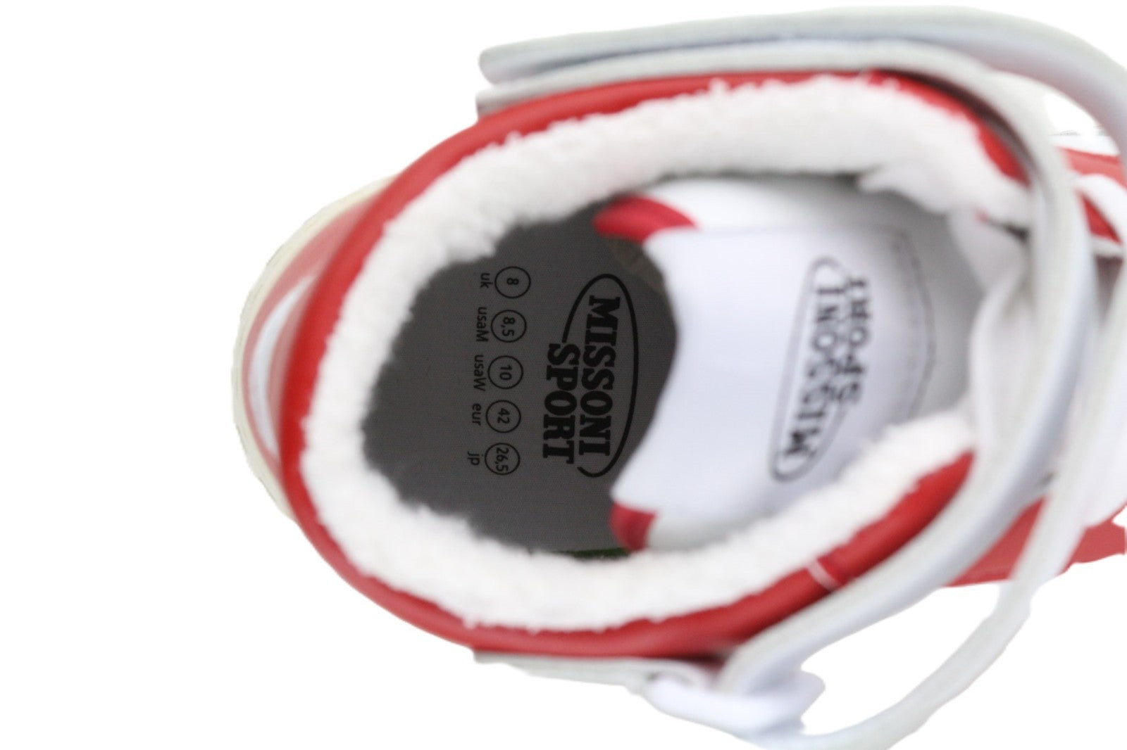 ACBC X MISSONI SHMIBNH Unisex High Basket Sneakers EU42 Logo Fabric Interior