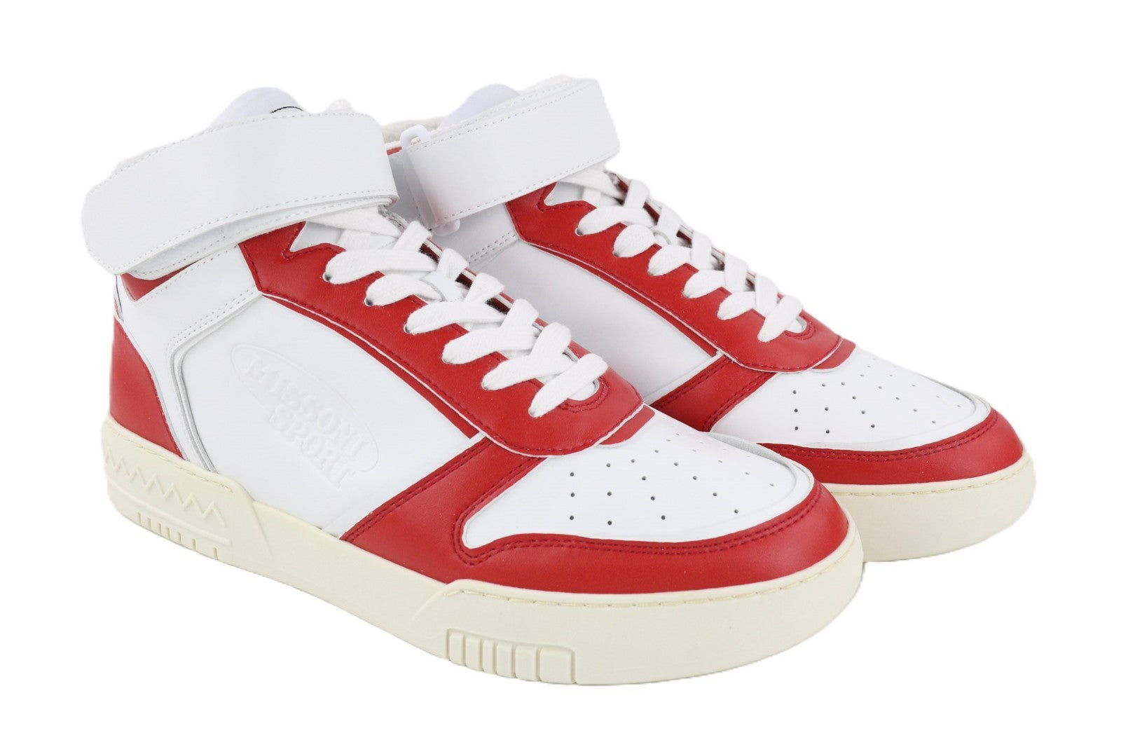 ACBC X MISSONI SHMIBNH Unisex High Basket Sneakers EU41 Logo Coated Fabric