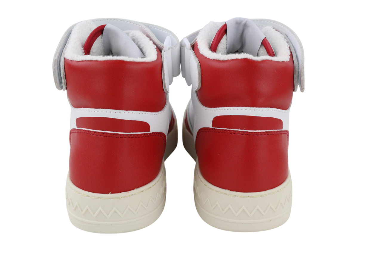 ACBC X MISSONI SHMIBNH Unisex High Basket Sneakers EU41 Logo Coated Fabric